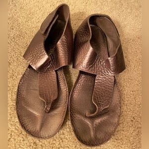 Pedro Garcia Metallic Sandals size 7.5/37